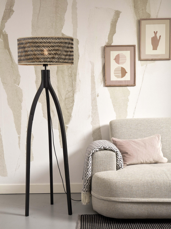 Good&Mojo Java Tripod vloerlamp zwart