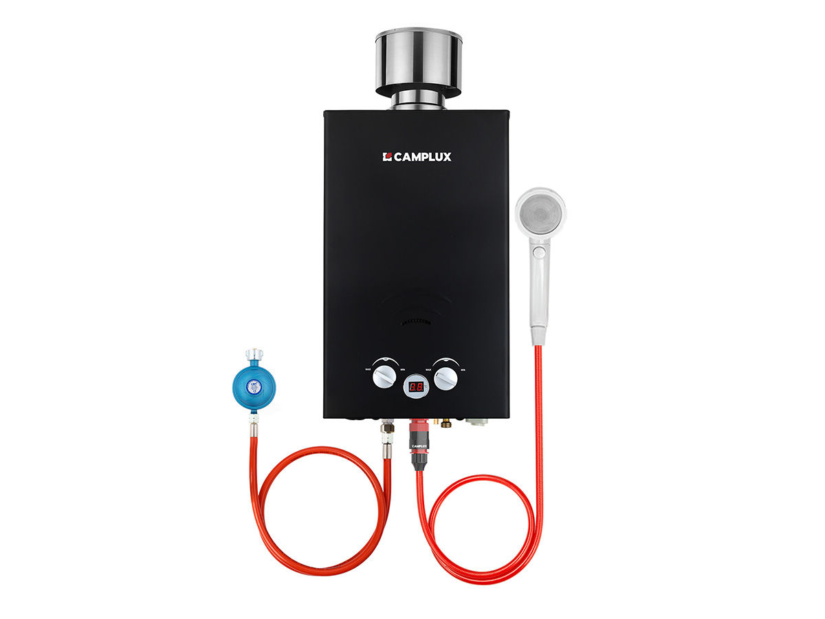 Camplux BW264 10 liter geiser met regenkap - 50 mbar