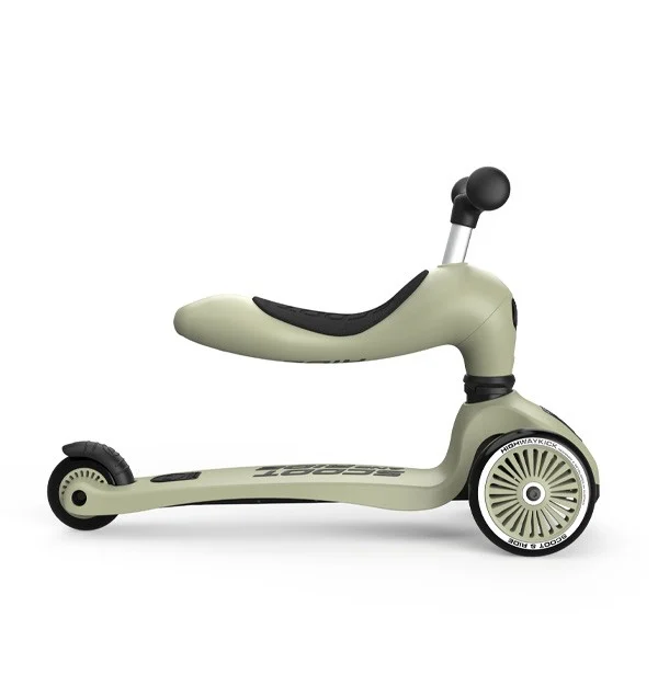 Scoot and Ride - 2 i 1 Balance Cykel/ Scooter - Oliven