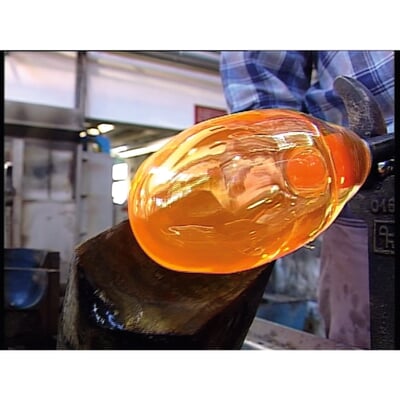 Glasschale mundgeblasen