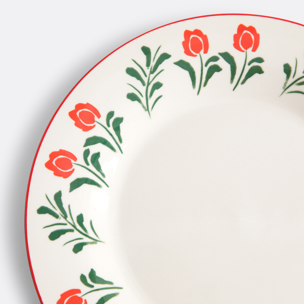 LA REDOUTE INTERIEURS<br>Conjunto de 4 pratos de porcelana, Lysor