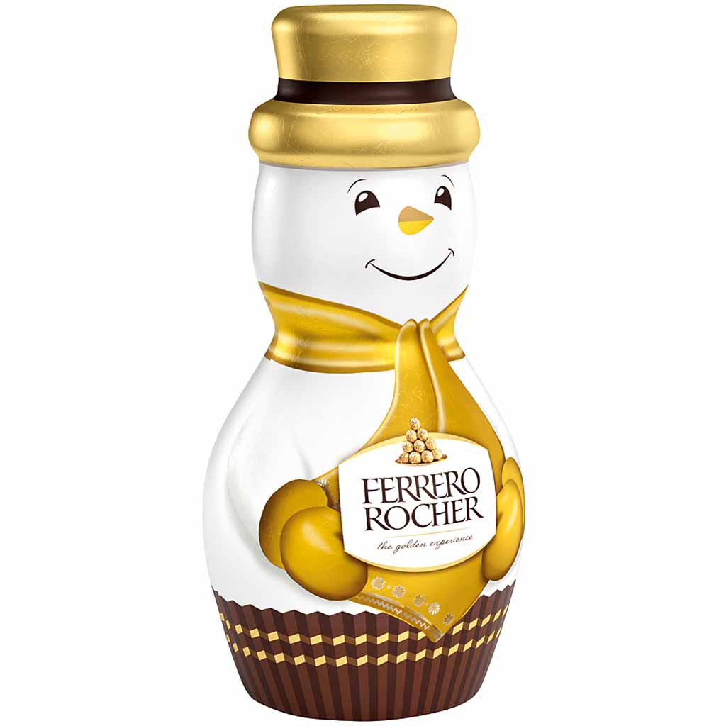 Ferrero Rocher Schneemann Milchschokolade Hohlfiguren 18x90g=1620g MHD:20.4.25
