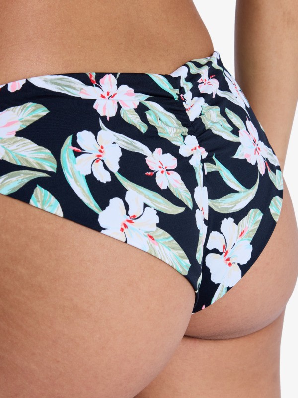 Printed Essentials Cheeky Bas de bikini culotte brésilienne Noir Femme