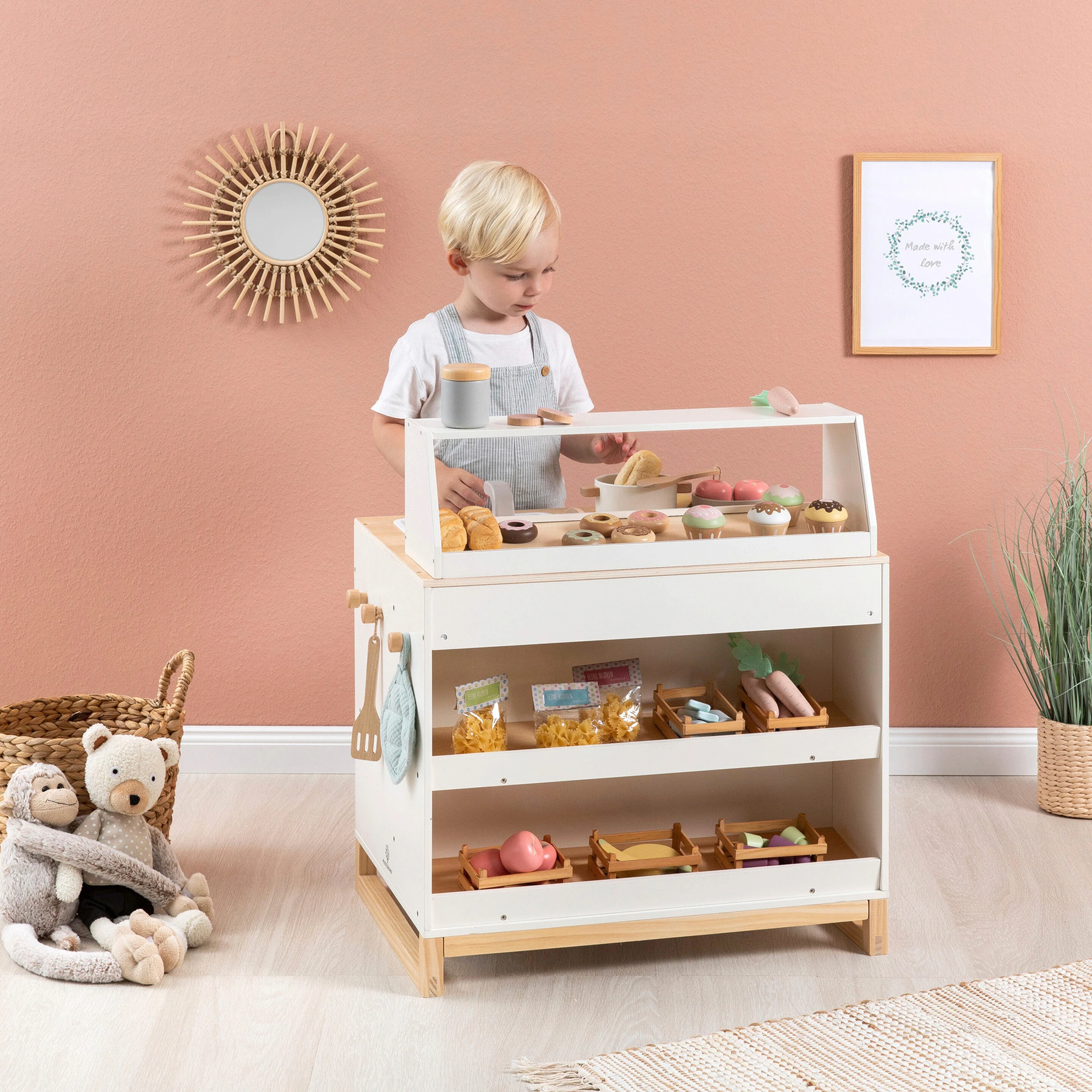 MUSTERKIND Kinderküche & Shop Prunus weiß/natur