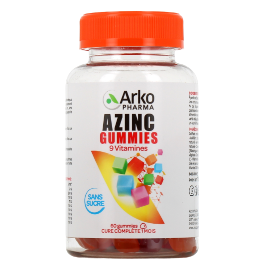 Azinc Gummies 9 vitamines - Complément alimentaire énergie