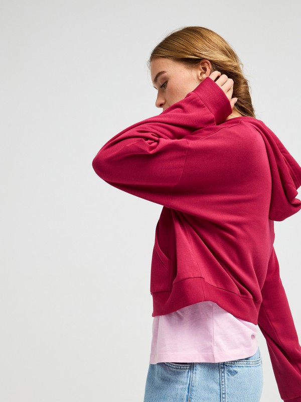 Surfing By Daylight Sweat capuche Soft Lounge Rouge Femme