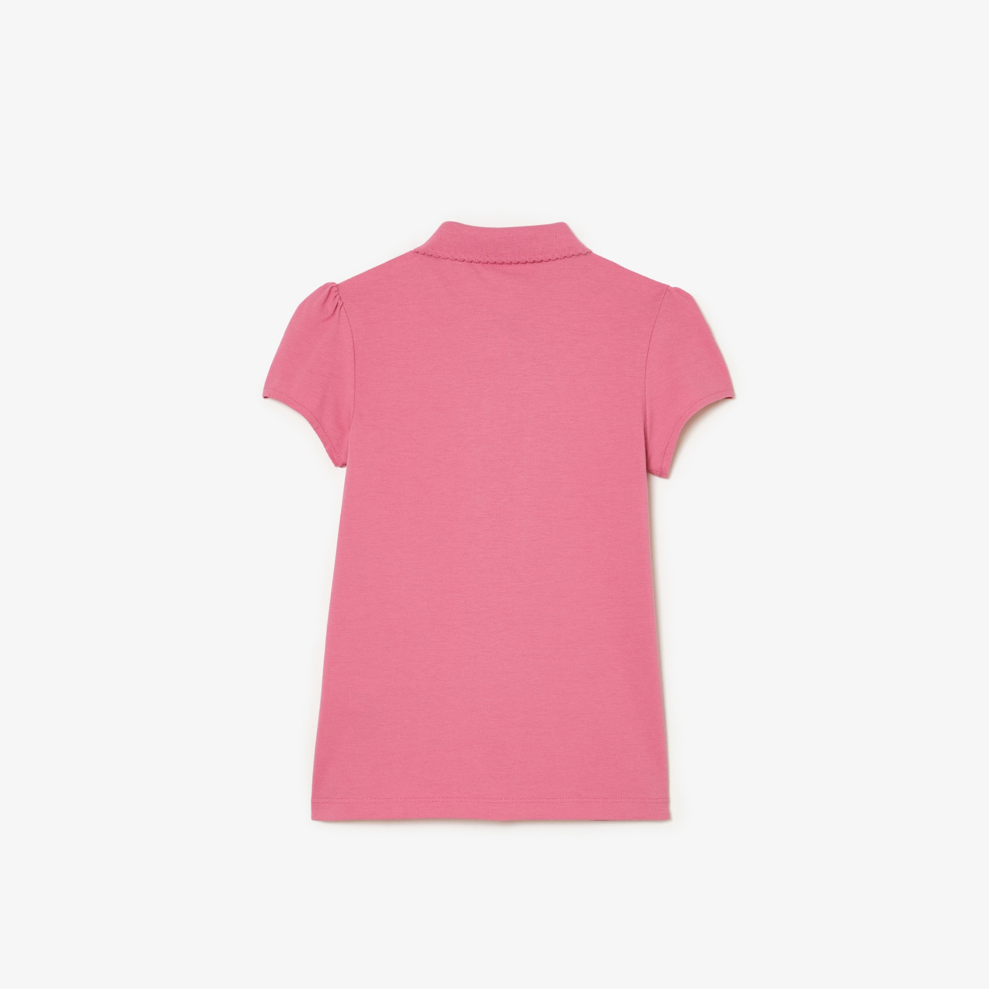 Polo Fille Lacoste en mini piqué avec col festonné Polos - Rose - Lacoste - Fille