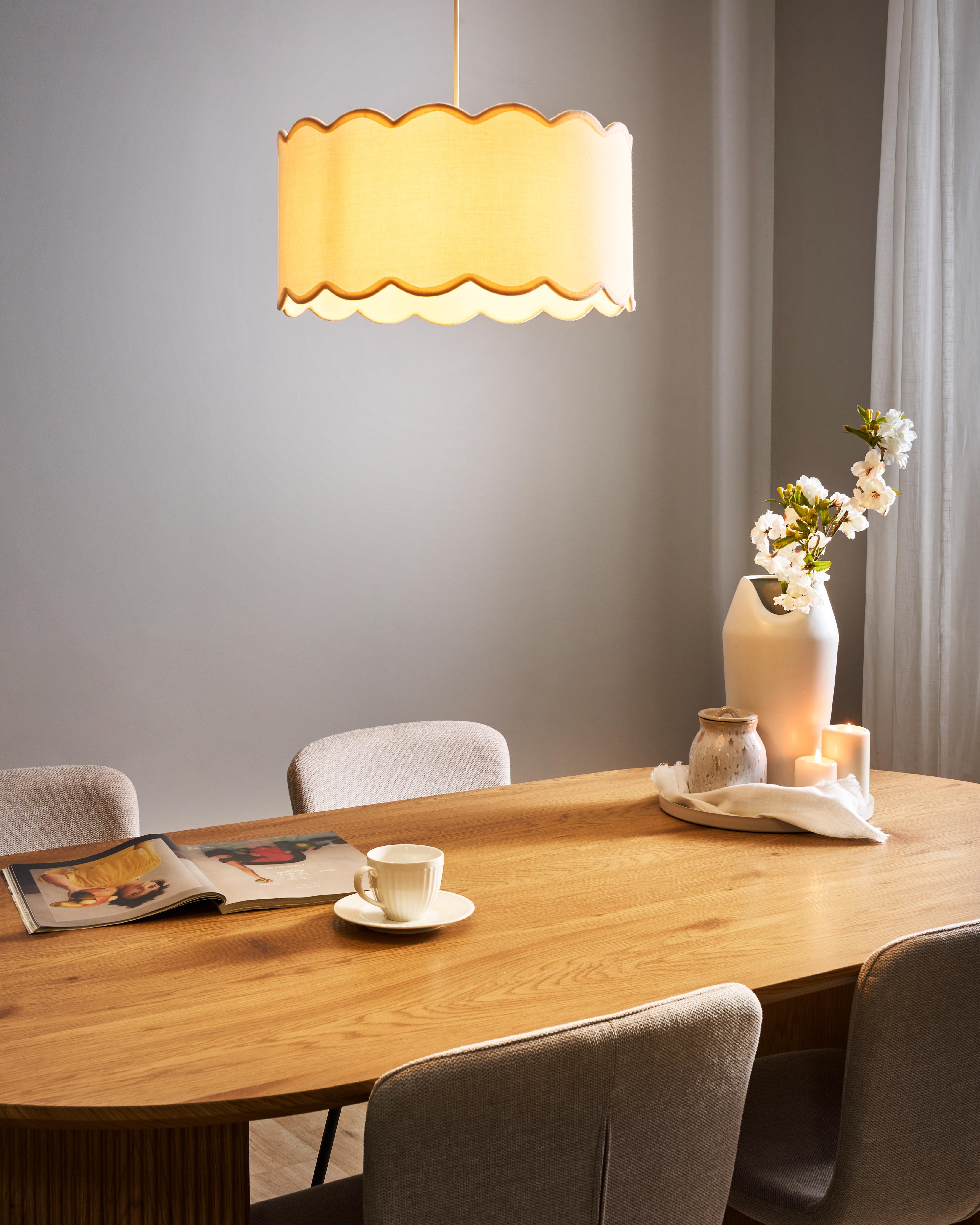 Hanglamp GAIREZI Metaal Wit/beige