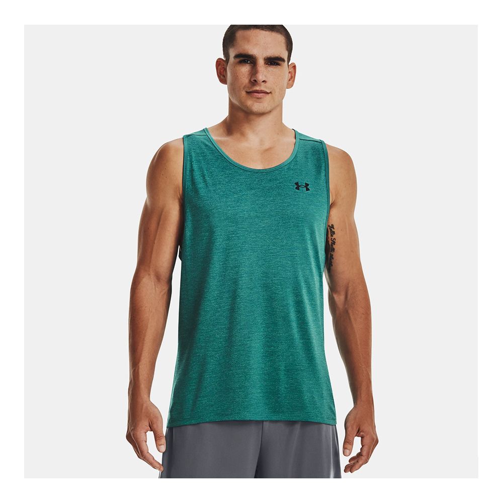 Under Armour UA TECH™ 2.0 - Débardeur Homme coastal teal/birdie green/black