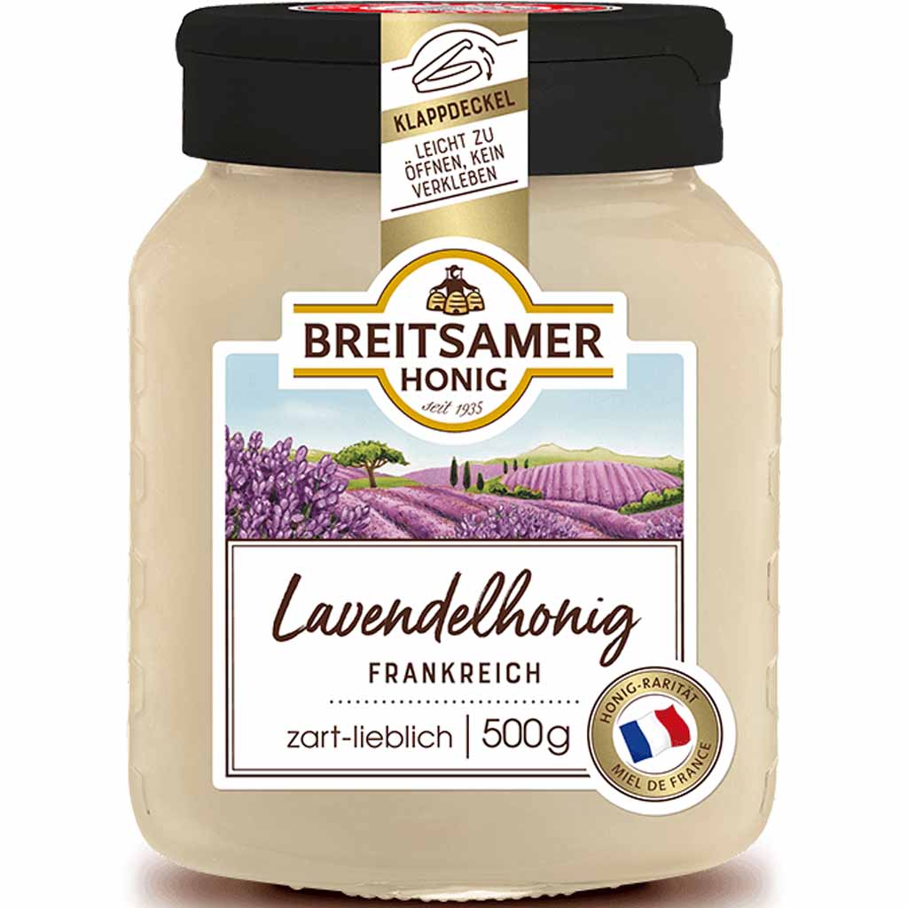 Breitsamer Honig Lavendelhonig Frankreich 500g MHD:30.9.26