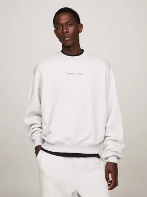 Moletom Boxy Fleece com Logo Clássico