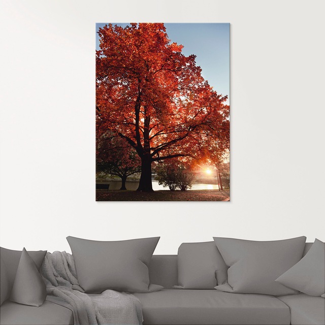 Artland Glasbild »Herbstbaum« Bäume 1 Stk. tlg. in verschiedenen Grössen