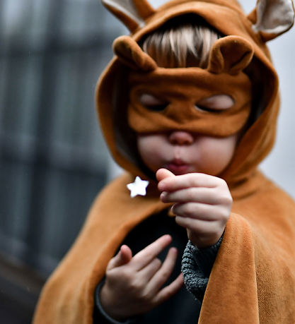 Fabelab Kostüm - Tiermaske - Bear - Ochre