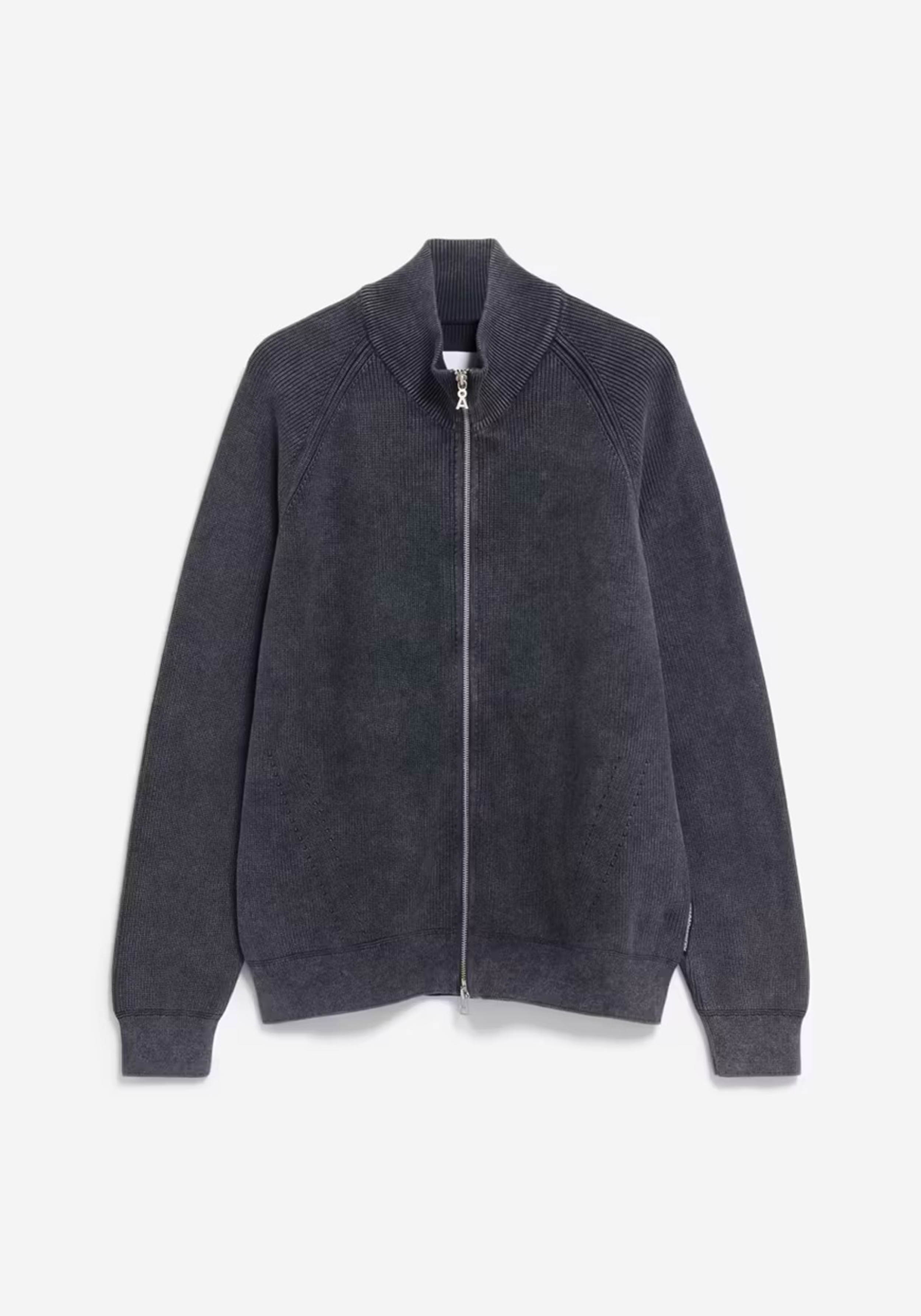 Armedangels Strickjacke Aartyom Gmt Dye Black