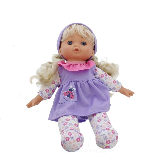 Besttoy - Weichpuppe mit Blümchenkleid - 1 Stück