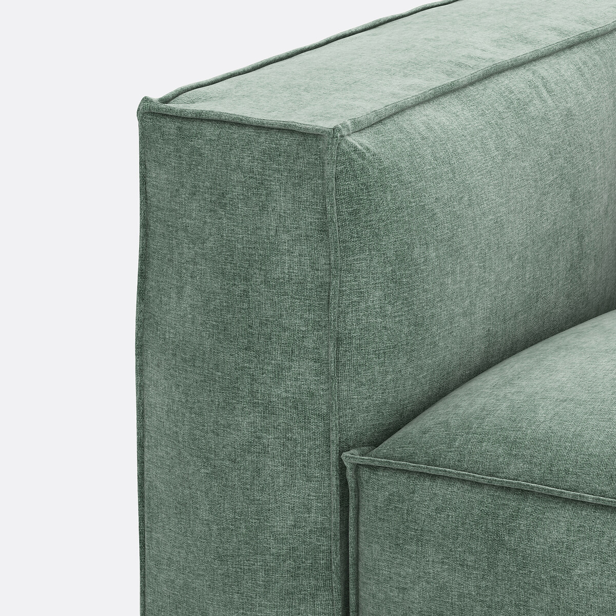 LA REDOUTE INTERIORS<br>Sofá modular de 2 lugares Seven em veludo texturizado