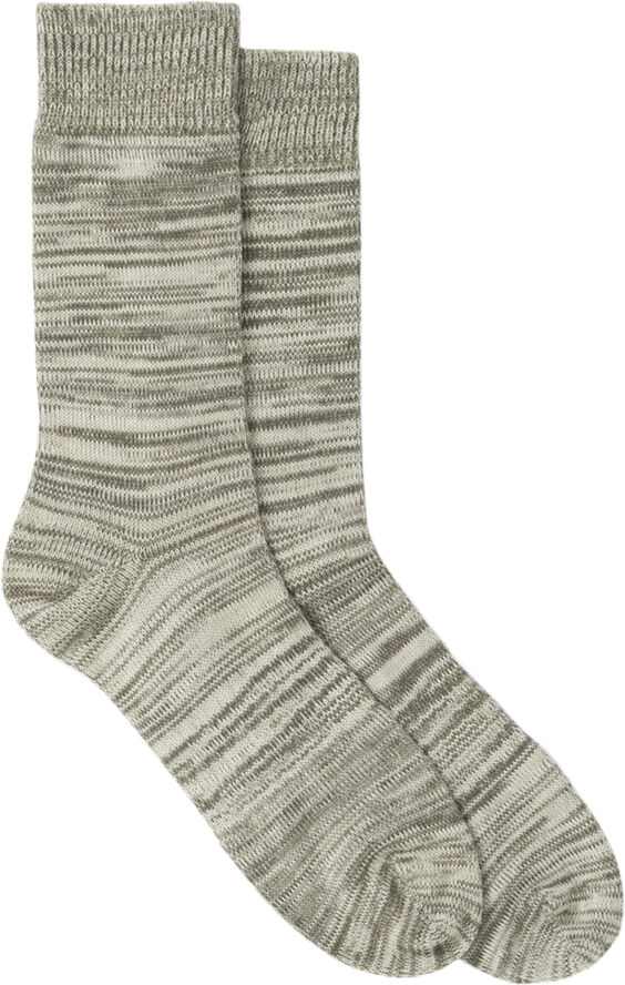 Norse Projects Bjarki Cotton Twist Sock Sediment green