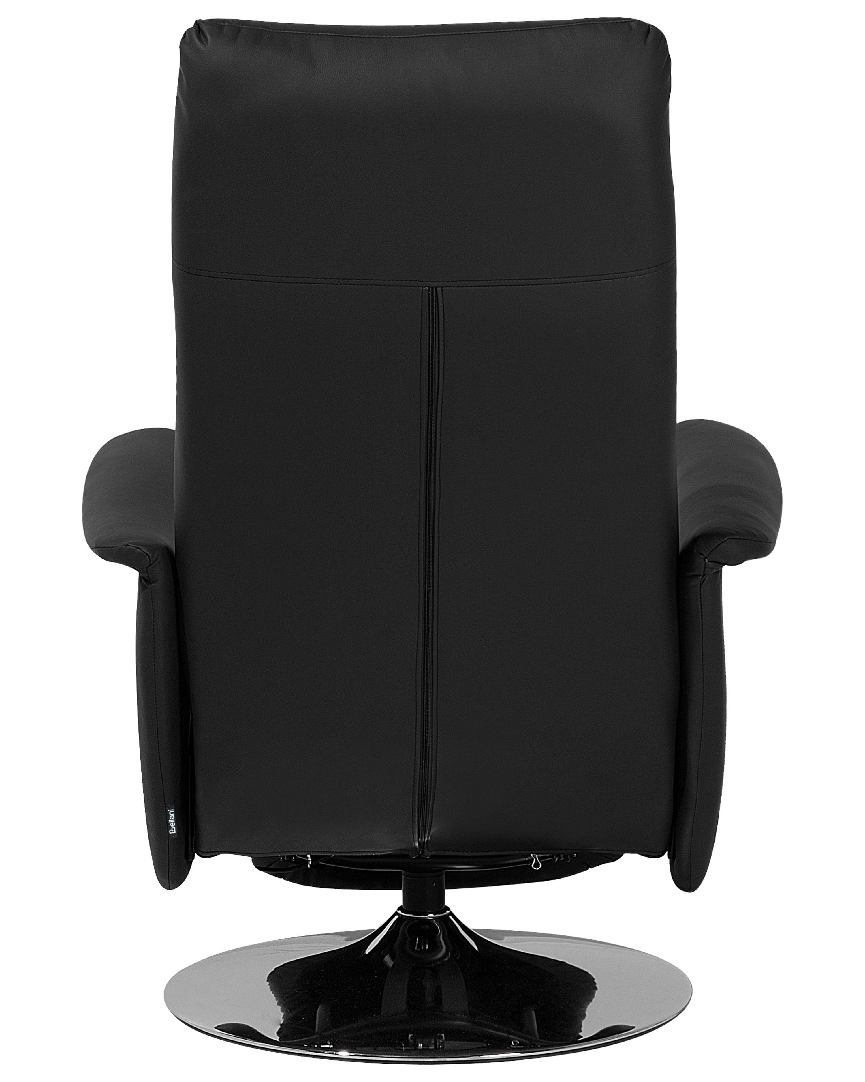 Relaxfauteuil PRIME inclusief voetensteun Kunstleer Zwart