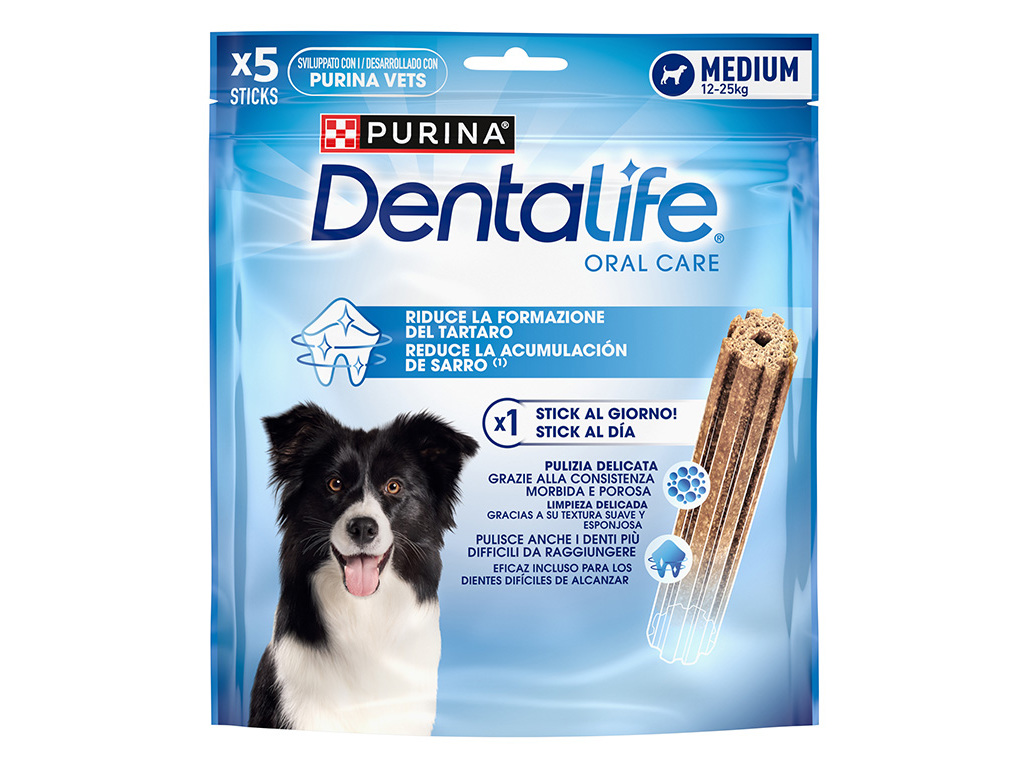 SNACK CÃO DENTALIFE PURINA RAÇA MÉDIA 115G 5UN