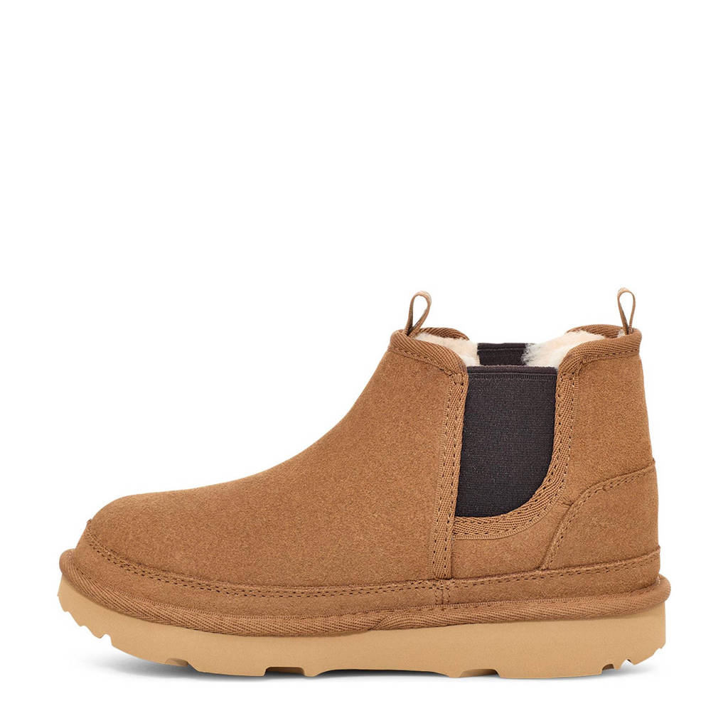 UGG K Neumel Chelsea Schoolkind/tiener gevoerde suède enkelboots camel