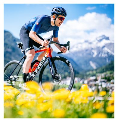 Maillot Manches Courtes Castelli Aero Race 6.0 Bleu