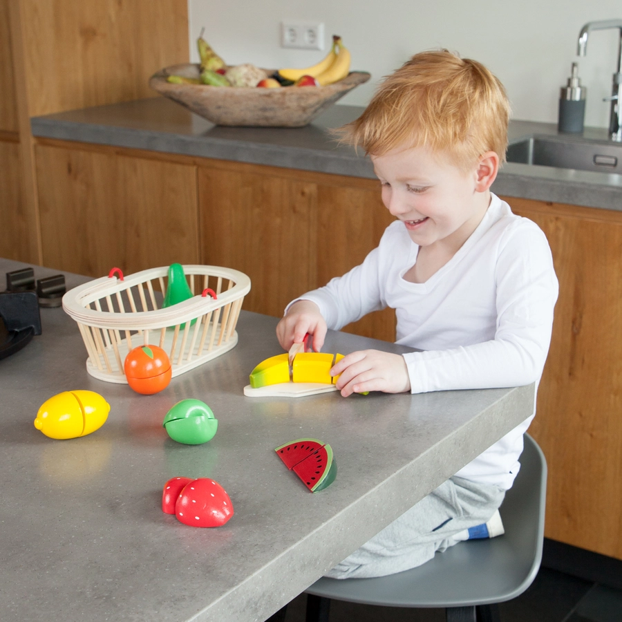 New Classic Toys Schneide-Set Obstkorb