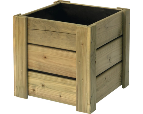 Houten bloembak 40 x 40 x 40 cm naturel
