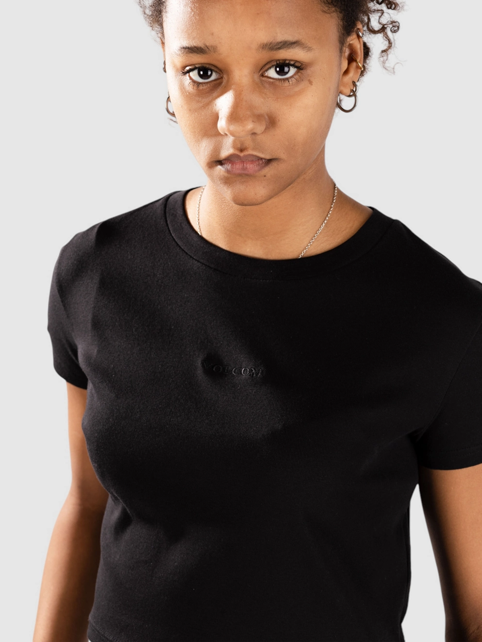 Volcom Volcomstone Tight Crop T-Shirt black