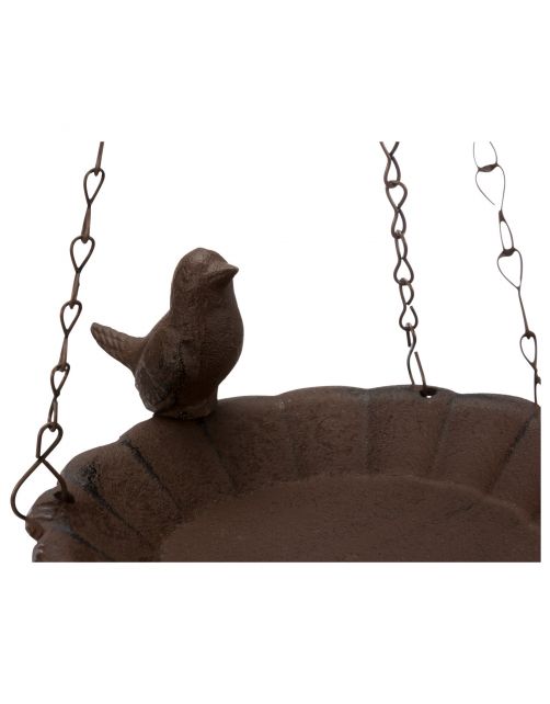 Trixie Vogeldrinkschaal Gietijzer Hangend - Drinkbak - Ø16 cm Bruin