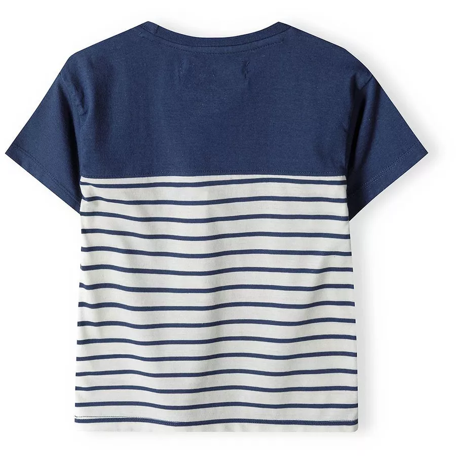 MINOTI T-Shirt und Shorts im Set GelbWeißDunkelblau