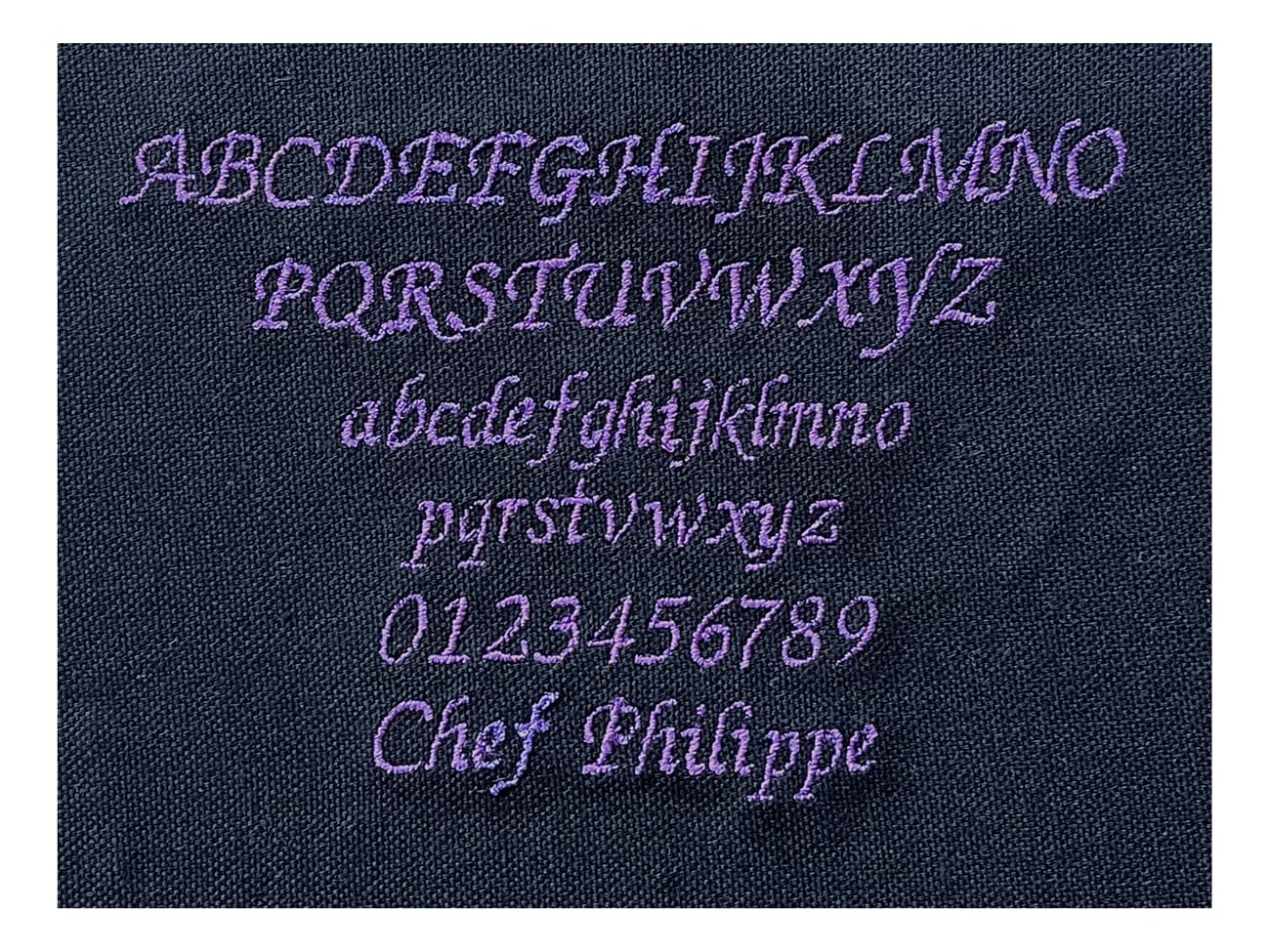 Broderie - Modèle M3 - Violet - Meilleur du Chef