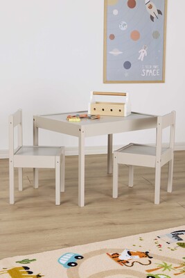 Alice & Fox BIANCA Bord og Stoler, Greige