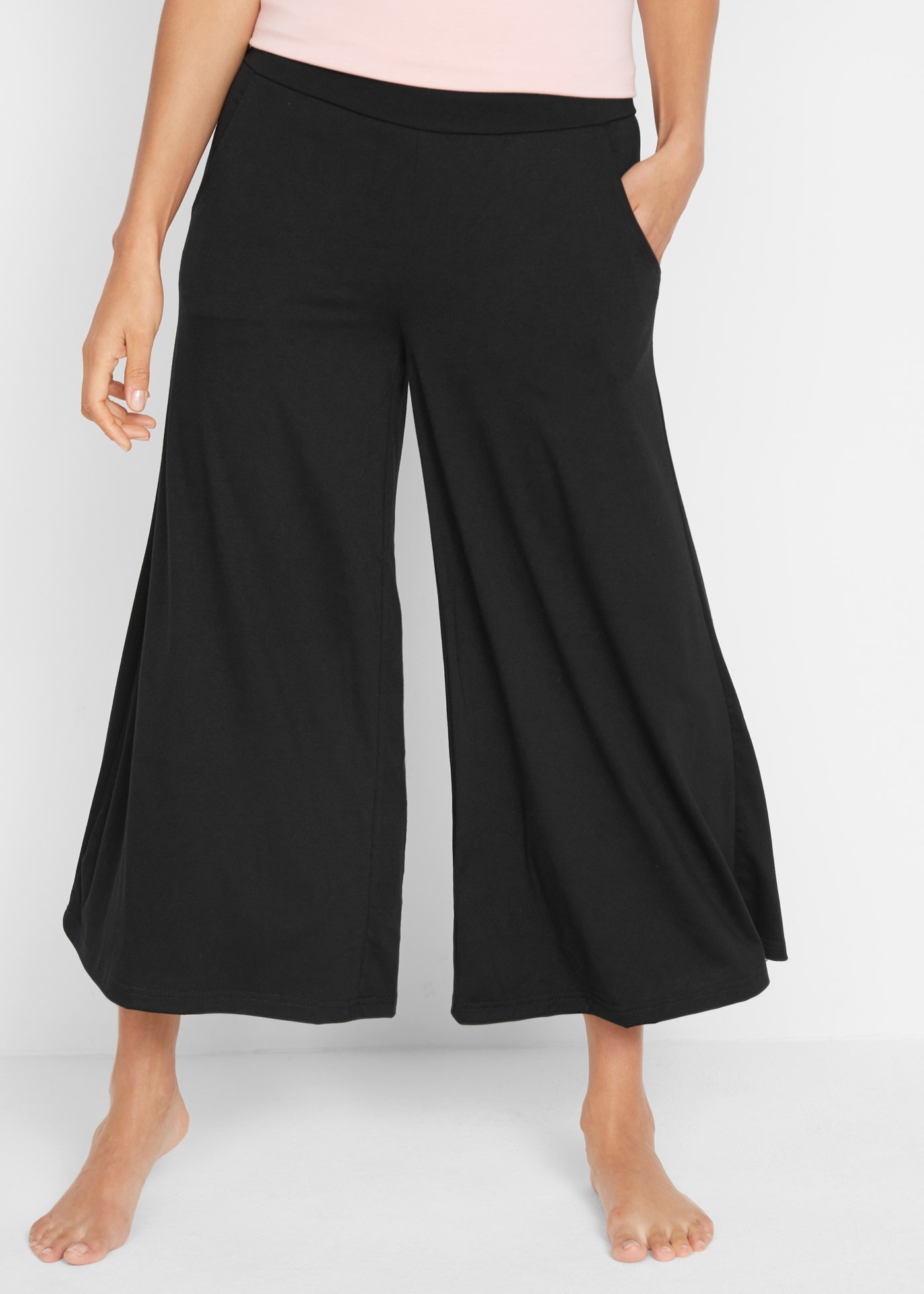 bonprix Culotte  Loungewear Culotte mit weitem Bein