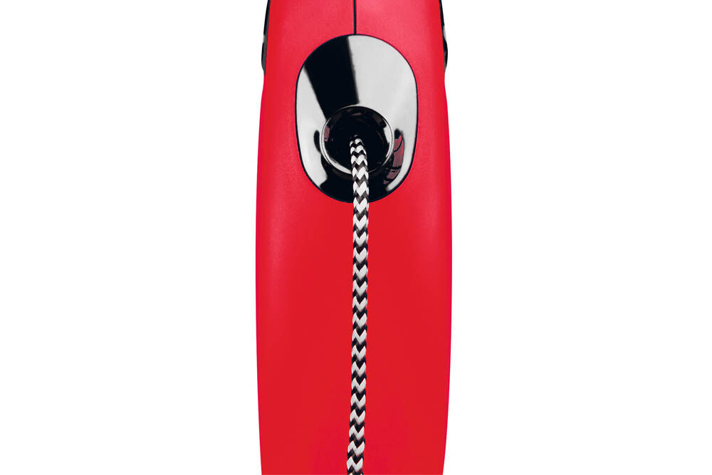 Flexi New Classic Koord - Rollijn - Hondenriem - rood - XS - 300 cm