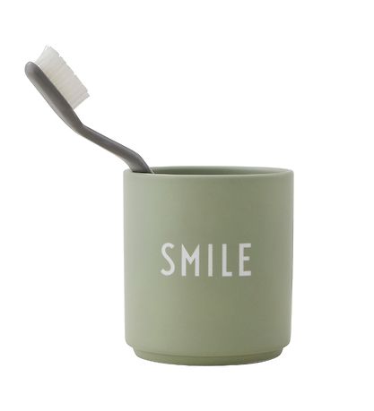 Design Letters Kop - Favourite Cups - Porcel?n -  Grøn Smile