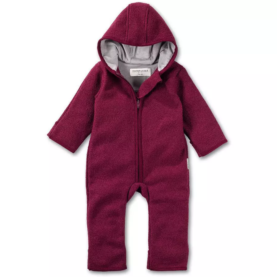 Hofbrucker Wollwalk Overall Walkoverall Brombeere