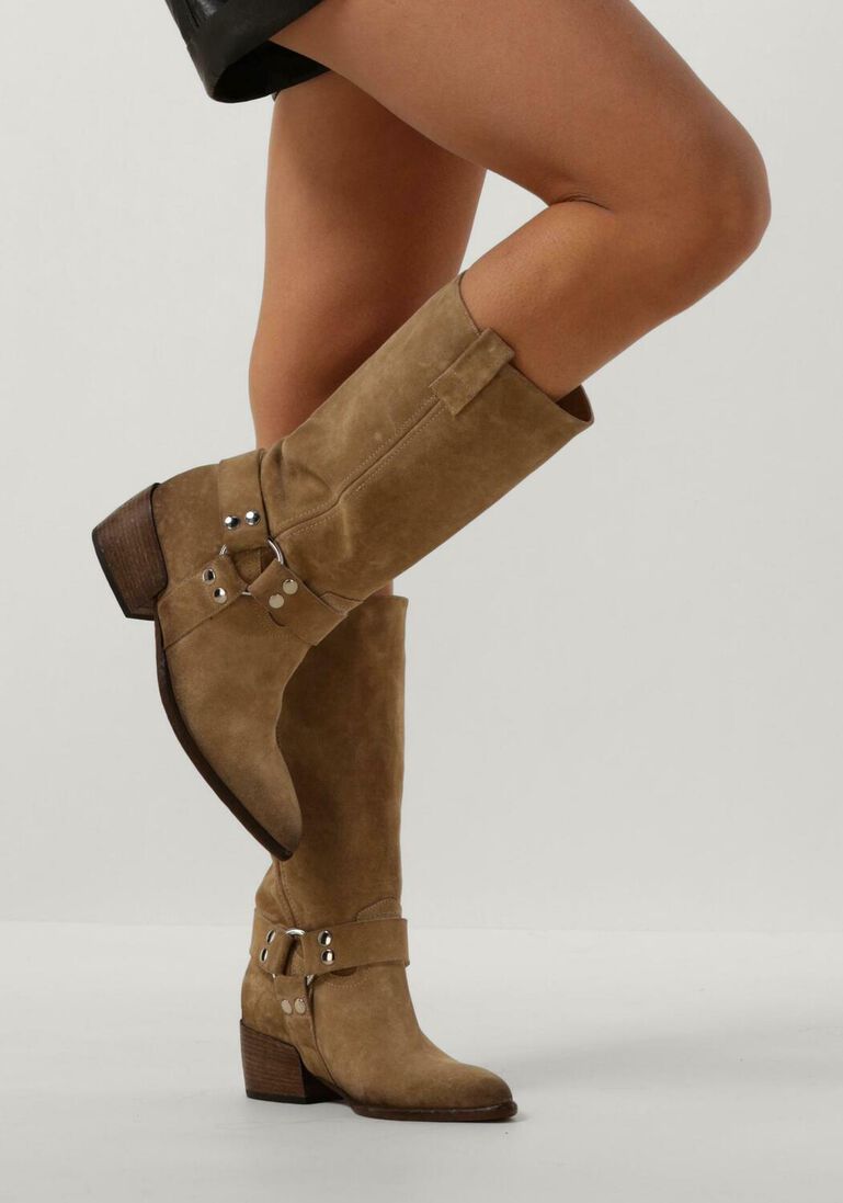 ELENA IACHI beige elena iachi biker boots e3927