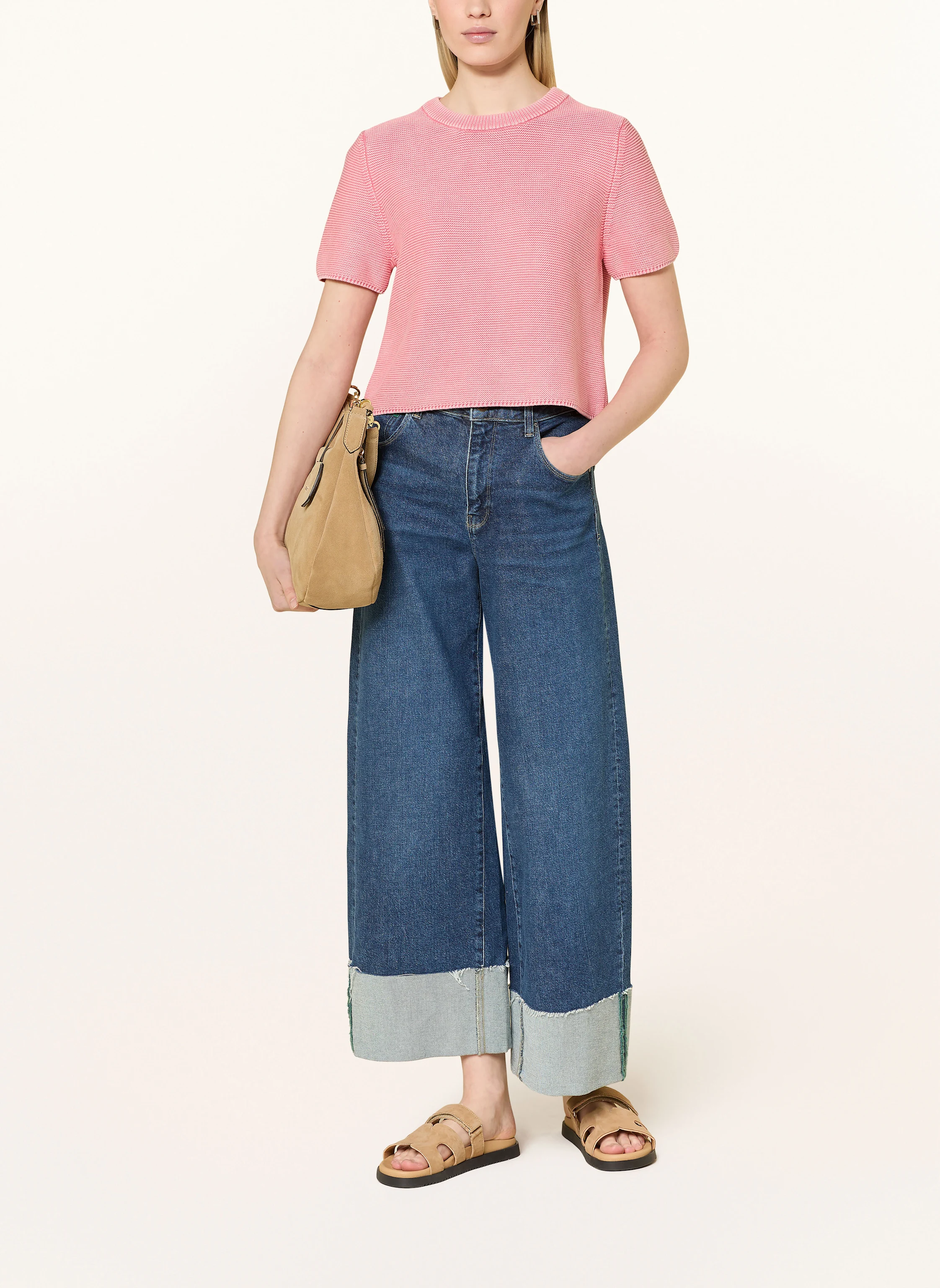 oui Strickshirt mit Cut-out