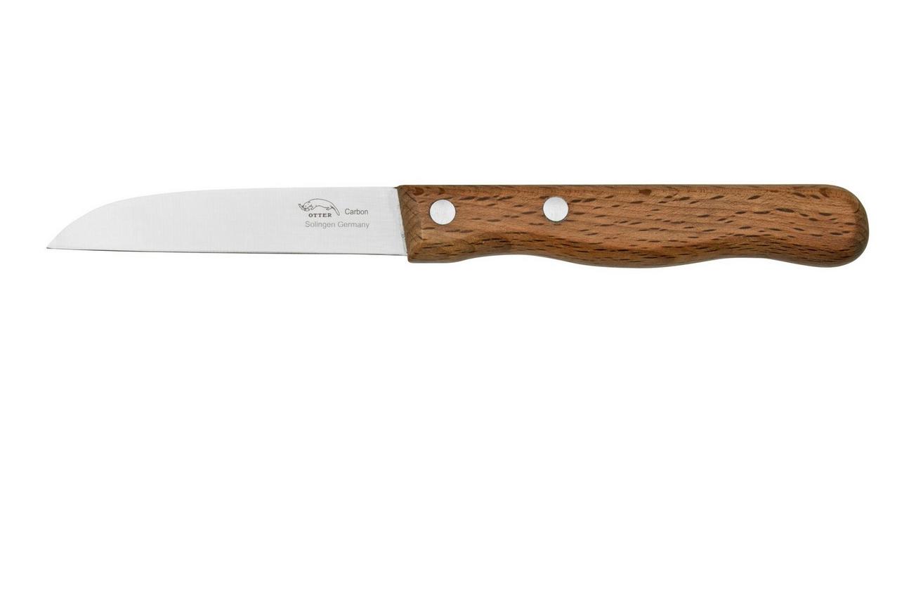 Otter Paring Knife 1020 Straight Carbon Beech, schilmes