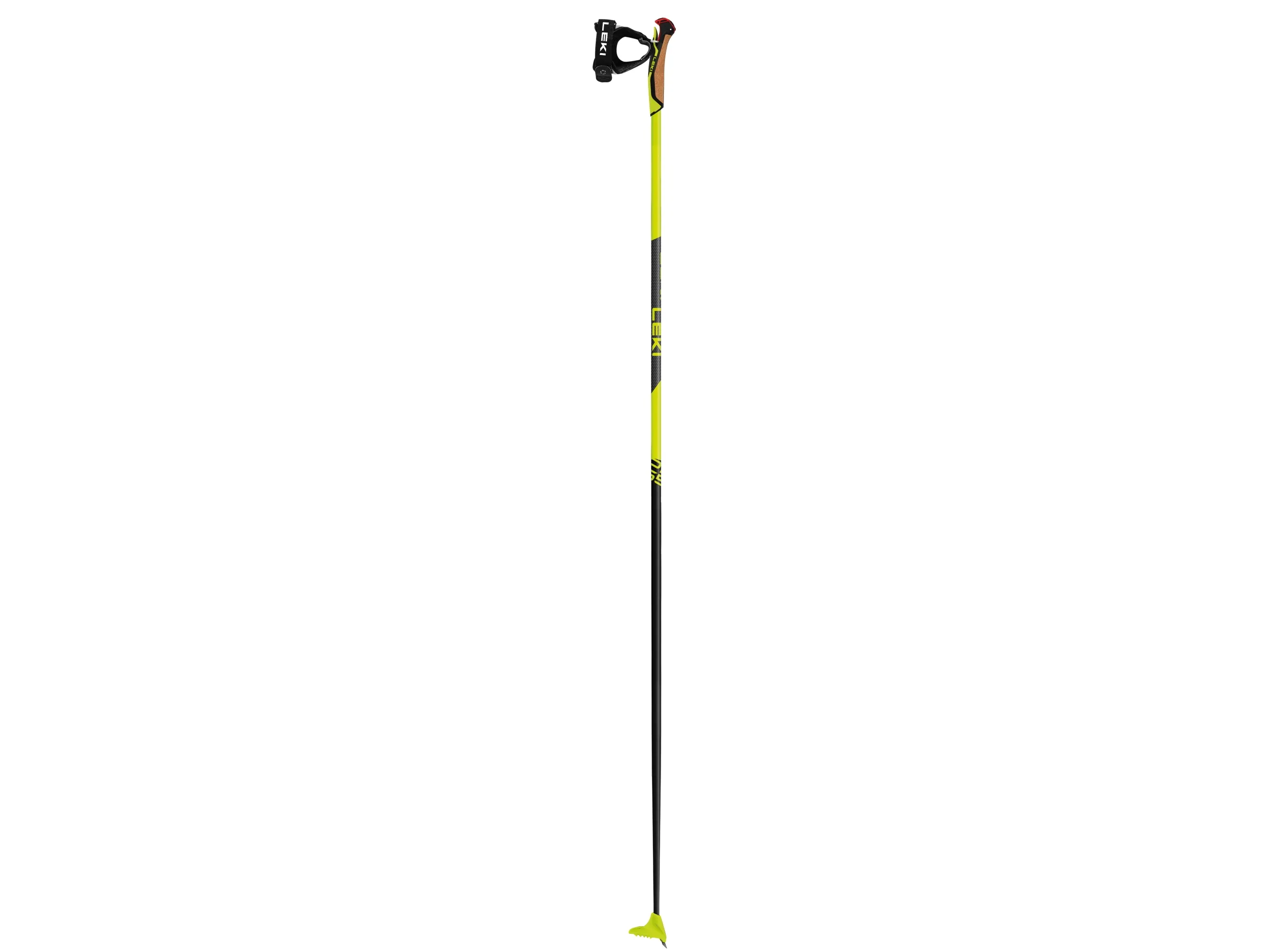 LEKI PRC 650, Langrend, 165 cm, Voksen, Unisex, Sort, Hvid, Gul, Kulfiber