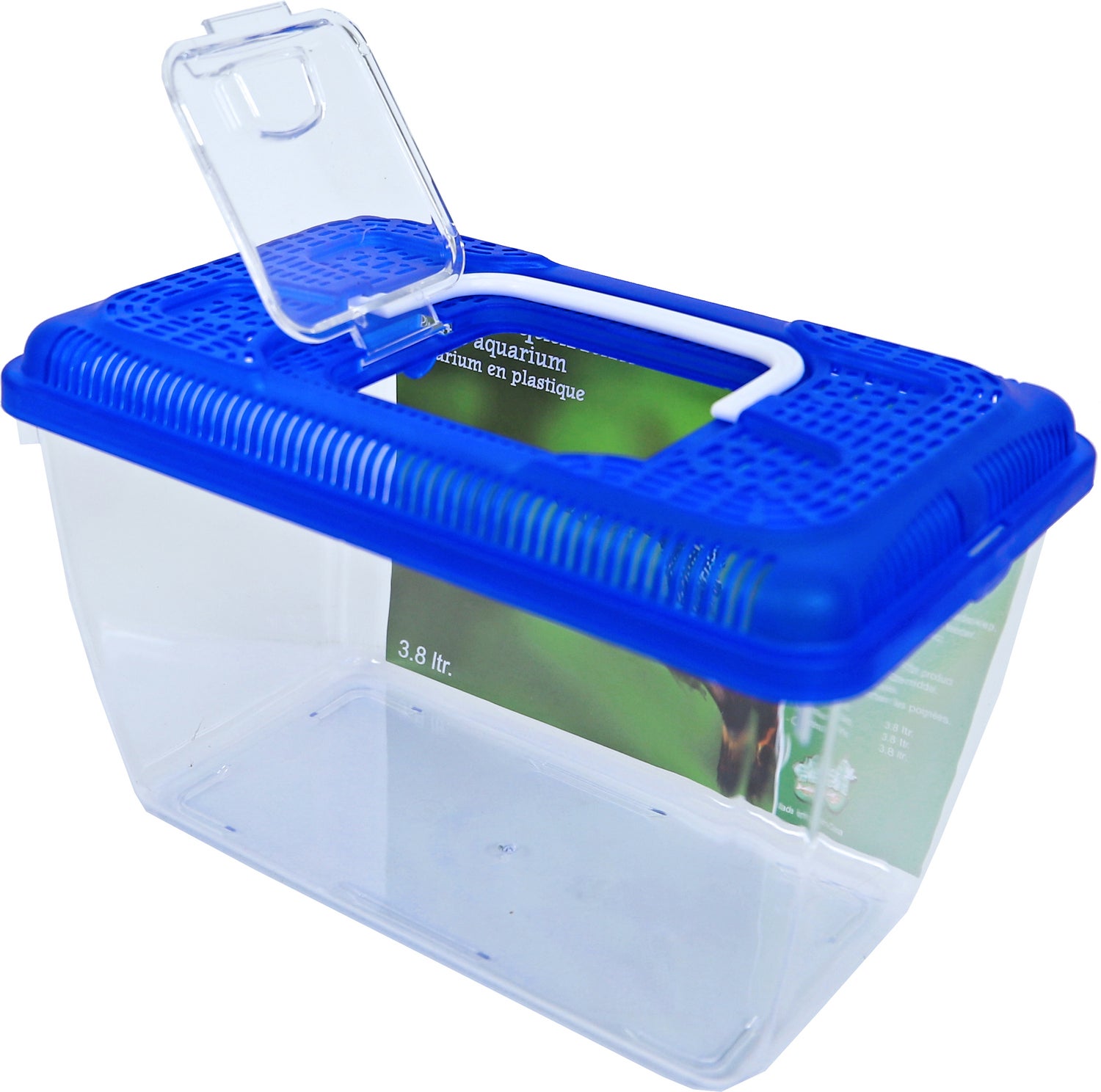 Boon aquarium blauw 3,8 L 25,4 x 16,2 x 16 cm