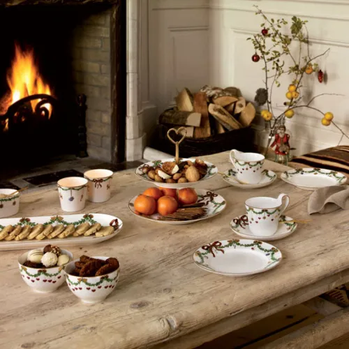 Royal Copenhagen Stjerne Riflet Jul Serveringsfad