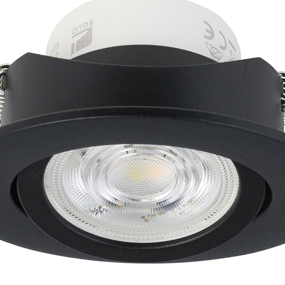 EGLO - Saliceto-Z indbygning sort Ø8,8 - RGB + TW - Zigbee, Bluetooth