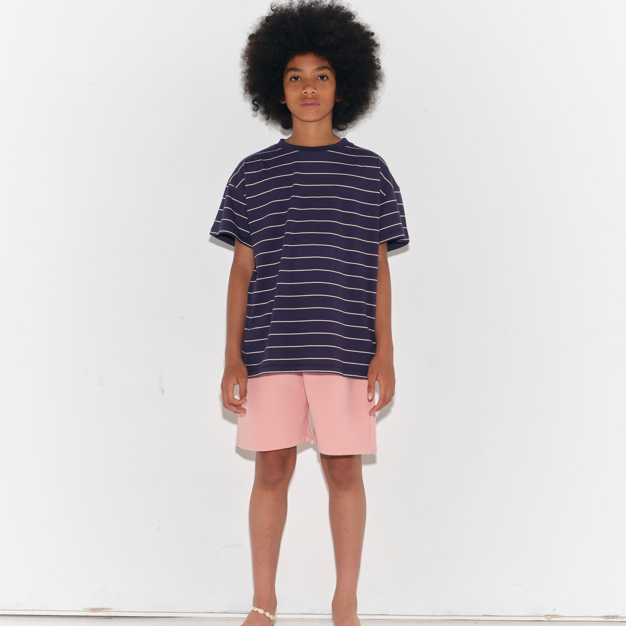 T-Shirt Peacoat Stripe Jersey