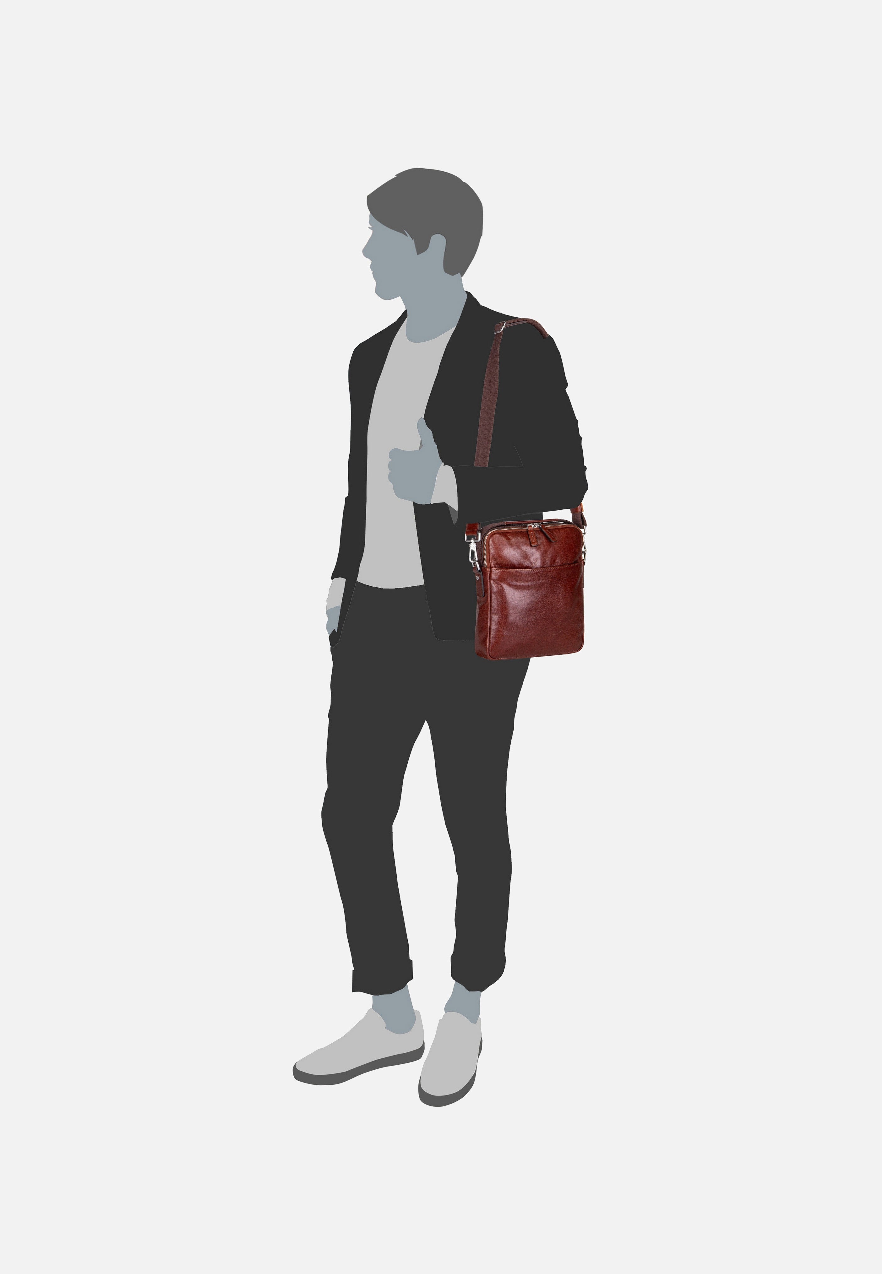 Buddy 5618 Cognac - Crossbody Bag