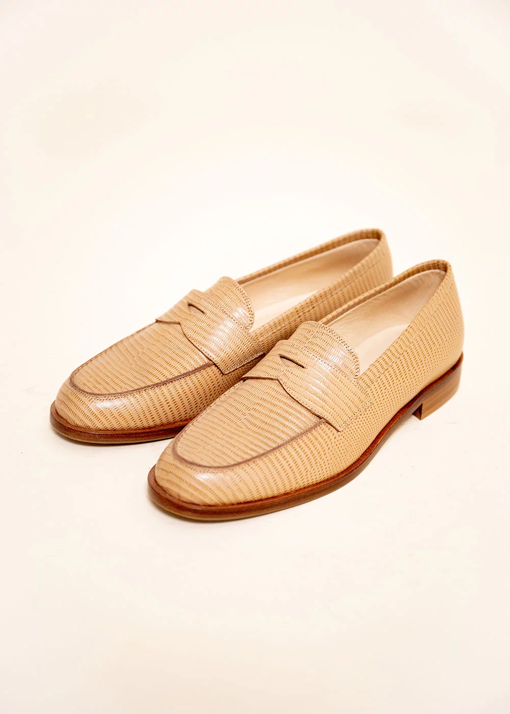 MOCASSIN ROMA LEZARD BEIGE