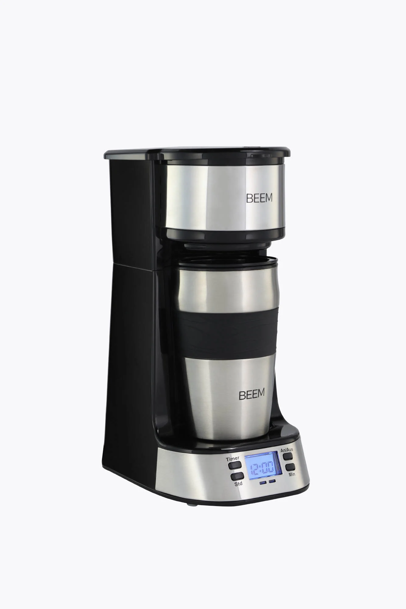 BEEM Single-Kaffeemaschine Thermo2Go 750W Edelstahl/Schwarz