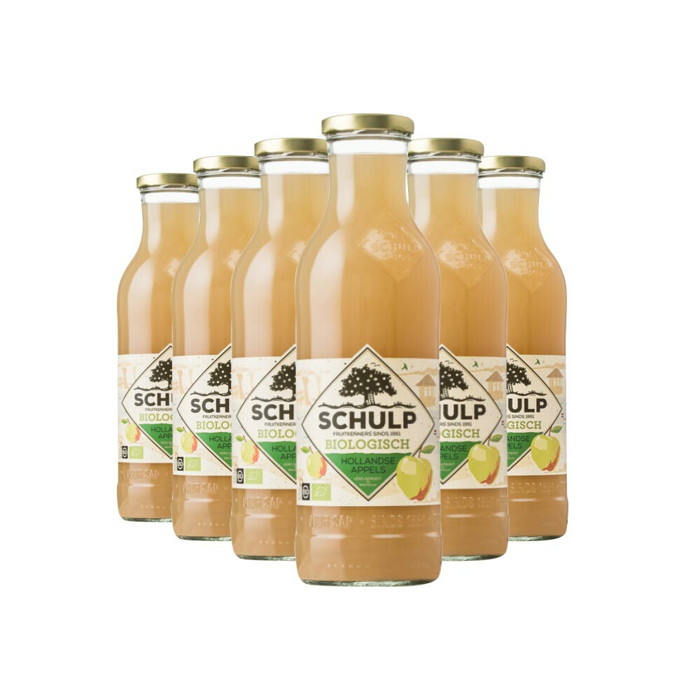 Schulp Appelsap Biologisch6 x 0,75 liter