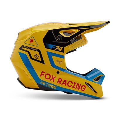 Casque cross Fox V1 RACE SPEC 2025 - Jaune