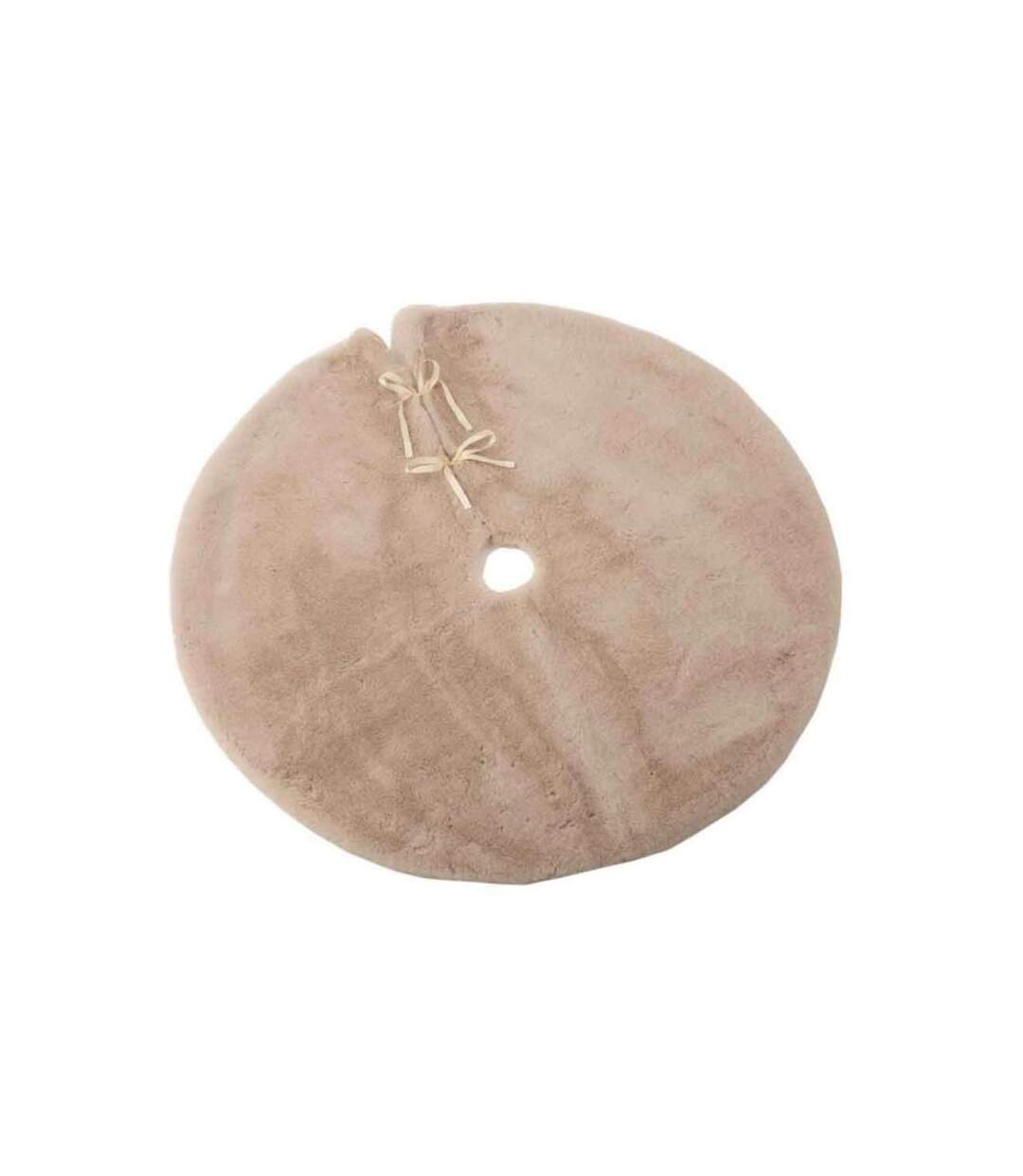 Paris Prix - Cache-pied Pour Sapin rond 90cm Beige